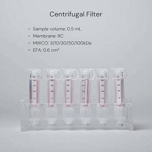 300kDa Ultra Centrifugal Filter Unit, 0.5mL, Regenerated Cellulose RC Membrane, Snap Caps (24/PK)