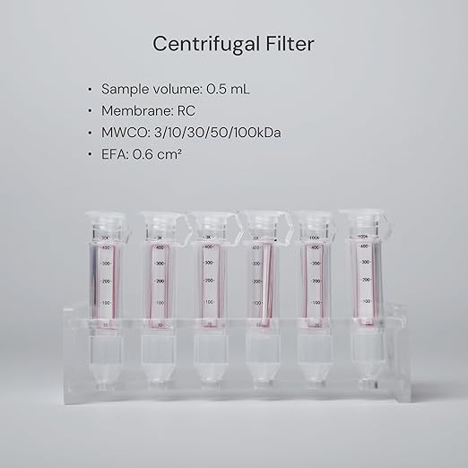 30kDa Ultra Centrifugal Filter Unit, 0.5mL, Regenerated Cellulose RC Membrane, Snap Caps (24/PK)
