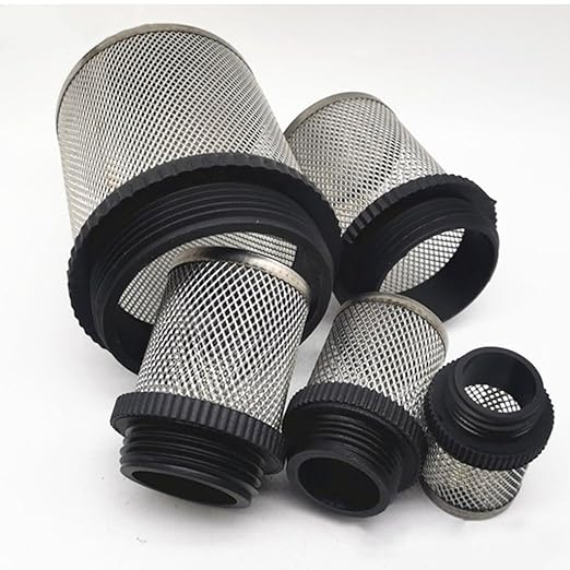 Heavy-Duty Plastic Strainer 1/2 3/4 - Male Inline Filter with Mesh Net for Pond Pumps & Greenhouse Watering(4")