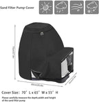 Pump Shield Cover - Weatherproof Pool Equipment Protector | UV Resistant Pond Filter Guard Wrap, Outdoor Motor Enclosure Box for Patio Yard Landscaping Deck Use