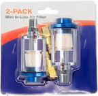 beduan Water Oil Separator Filter, 1/4" NPT Male and Female Thread Spray Gun Filters Air Line Compressor Fitting （Pack of 2）