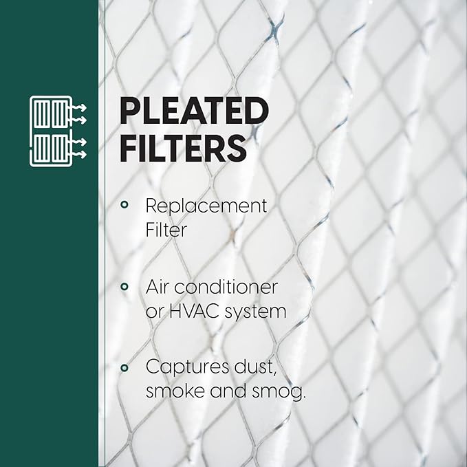 EconoHome 16x25x4 AC Furnace Pleated Air Filter MERV 11 Replacement – Allergen Defense, 2 Pack, Fits Lennox (X6670), Honeywell (FC100A1029) filters. (Actual size: 15.94 x 24.86 x 4.36 Inches)