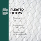 EconoHome 16x25x4 AC Furnace Pleated Air Filter MERV 11 Replacement – Allergen Defense, 4 Pack, Fits Lennox (X6670), Honeywell (FC100A1029) filters. (Actual size: 15.94 x 24.86 x 4.36 Inches)