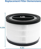 2 Pack Vista 200 Replacement Filter Compatible with LEVOIT Vista 200 and Vista 200-RF Air Purifier, High-Efficiency 3-in-1 True H13 HEPA Activated Carbon Filter