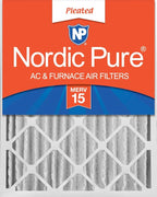 Nordic Pure 18x24x4 (Actual Size: 17 1/2 x 23 3/8 x 3 5/8) Pleated MERV 15 Air Filter 1 Pack