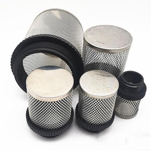 Heavy-Duty Plastic Strainer 1/2 3/4 - Male Inline Filter with Mesh Net for Pond Pumps & Greenhouse Watering(3")