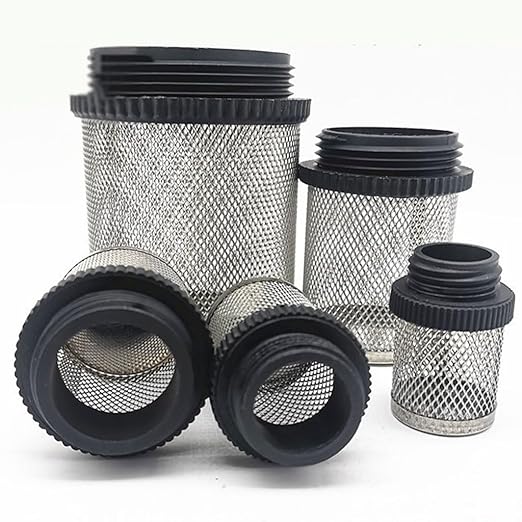 Heavy-Duty Plastic Strainer 1/2 3/4 - Male Inline Filter with Mesh Net for Pond Pumps & Greenhouse Watering(1.5")