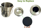 Kitchen Compost Bin Charcoal Filter 7.25 Inch Diameter Extra Thicker & Bigger-Over 3 Years Supply- Longer Lasting Activated Charcoal Odor Trapping Filters (0.4inch/10mm Thickness), Round (6 Pack)