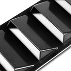 1 Pair Black Decorative Air Flow Intake Turbo Bonnet Hood Side Vent Cover Stick On Car SUV Sedan Coupe