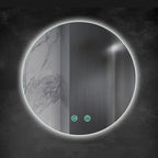 Yu Ru Wall Mirror for Bathroom, Led Illuminated Bathroom Mirror, Dimmable Touch Switch Illuminated Mirror, Scene Lighting Simulations, Wall Mounted Makeup Mirror with Demister Pad