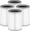 Nispira 3-in-1 True HEPA with Activated Charcoal Replacement Filters, Compatible with TOPPIN TPAP001 Air Purifier Comfy Air C2, 4-Packs