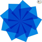 Lystaii 9pcs Gel Light Filter Color Correction Colored Overlays Transparent Color Film Lighting Gel Filter Plastic Sheets Correction 11.7 by 8.3 Inches for Film Video, Photo, Stage (Dark Blue)