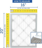 Filters Fast 20x25x2 Pleated Air Filter Merv 13, 2 Inch AC Furnace Air Filters, Made in the USA, Actual Size 19.5x24.5x1.75, 6 Pack