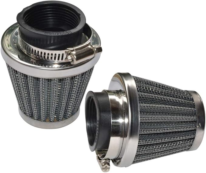 Baitaihem Pack of 2 Motorcycle POD Air Filter Dirt Pocket Bike ATV Pit Bike 35 38 39 40 42 46 48 50 52 54mm (50mm)