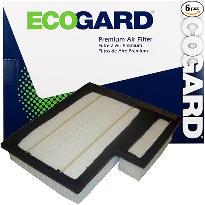 ECOGARD XA10392 Premium Engine Air Filter Fits 2015-2025 Ford Transit-250,Transit-350, Transit350 HD, 2015-2019Transit-150, 2021-2023Transit, 2022-2023 American Coach American Patriot (Pack of 6)