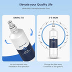 GLACIER FRESH Replacement for 7012333 Ice Maker Water Filter, Compatible With Sub-Zero 7012333 Water Filter, Manitowoc K00374 (1 Pack)