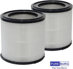 PUREBURG Replacement Filter Compatible with Morpilot, Keenstone,ASLOTUS ELITUN Safe-Mate KJ130V1 Air Purifiers, H13 HEPA Activated Carbon 2-Pack Air Clean Dust VOCs Odor