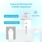 AQUA CREST Magnesium Water Filter, Intended for Brita® Pitchers and Dispensers, Everyday, UltraMax, Metro+, XL and More, 2 Months, Reduces Chlorine, 3 Count