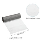 PATIKIL 40" L x 10" W Woven Wire Mesh, 80 Mesh 316L Stainless Steel Air Vent Filter Screen for Window Security Vent Cover Filtration Animals Fence
