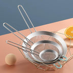 304 Stainless Steel Fine Mesh Strainers for Kitchen, Colander-Skimmer with Handle, Sieve Sifters for Food, Tea, Rice, Oil, Noodles, Fruits, Vegetable