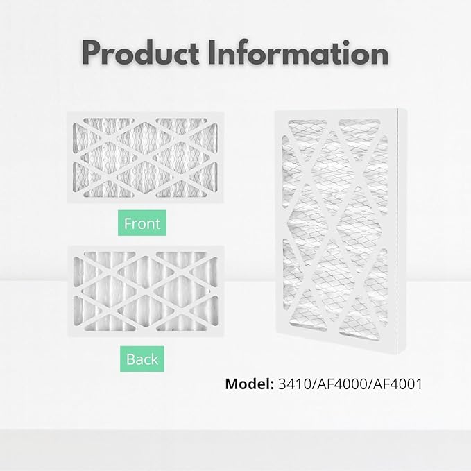 Nispira 5-Micron 3410 Outer Air Filter Replacement Compatible with WEN 3410 / POWERTEC AF4000 / Shop Fox W1830 / Grizzly G0738 Air Filtration System Part 90243-027-2, 2 Packs