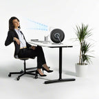IQAir Atem Desk Air Purifier for Home, Office, Desktop, Small Room up to 150 sq ft, HyperHEPA Filter for Bacteria, Viruses, Allergens, Pets, Asthma, Pollen, Dust, Swiss Design, Made in Germany, Black