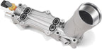 926-959 Aluminum Engine Oil Filter Housing Oil Cooler Kit with Gaskets & Sensors Compatible with 2011-2016 Chrysler Charger Challenger Journey Wrangler Ram Promaster 3.6L (normal)