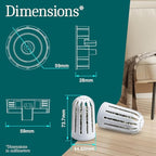 Aennon - Ultrasonic Universal Humidifier Filter Replacements for Home, Cool Mist Demineralisation Cartridges, Ceramic Stone Material, 500 Hours, 3 Pack