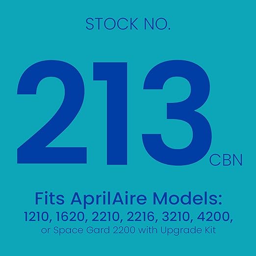 AprilAire 213CBN Replacement Filter for AprilAire Whole House Air Purifiers - MERV 13 with Carbon, Healthy Home Allergy + Odor Reduction, 20x25x4 Air Filter (Pack of 2)
