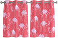 2 Panel Kitchen Cafe Curtains, Desert Camel Sunlight Filtering Nature Air Through, Home Decor Window Covering Tier Curtains for Living Room 104W x 52L inch Summer Sand Camel Animal Vintage Pink