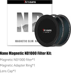 7artisans Nano Magnetic Filter UV Filter ND Light Reduction Filter/CPL Polarization Filter/GND Gradient Filter/Black Mist 1/4 Portrait Photography Filter Suitable for Lens(72mm ND1000)