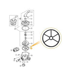 2PCS High Rings Filter Valves Systems Maintenance Sealing Rubber Texture for Water Supply Pool Filter Multiport Valves Seal