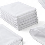 10PCS Aquarium Filter Media Bags with Drawstring Zipper, Reusable Fine Mesh Bags for Activated Carbon, Bio Balls, Ceramic Rings, Substrate, Fish Tank Filter Accessories