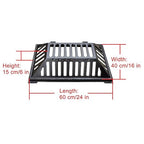 Manhole Cover and Frame Ductile Iron, Heavy Duty Drain Grate, One-Piece Design, Reinforced Drainage Covers for Yard, Garden, Construction Sites(60 * 40 * 15 cm/24 * 16 * 6 in)