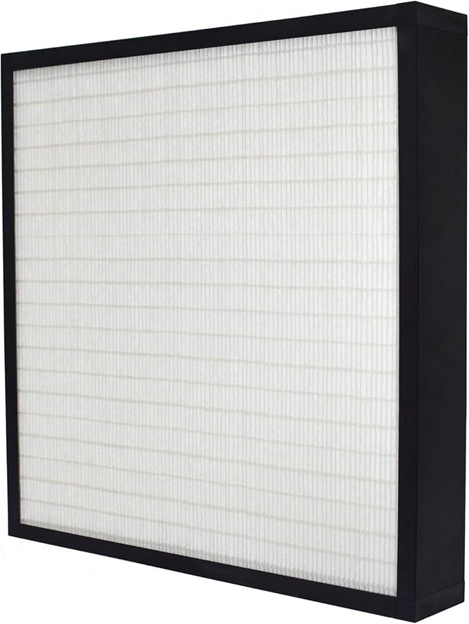 24x24x4 Mini-Pleat Synthetic Panel Air Filter – 4” – Box Plastic Frame – MERV 15 ASHRAE 52.2 – High-Efficiency HVAC Filter for Commercial & Industrial Use – (Pack of 3)