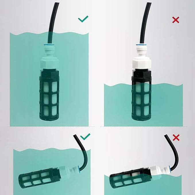 Water Inlet Filter Self Priming Filter Replacement for Humidifier Misting System Sprayer Air Cooling Humidification System Replacement Filter Part Accessory