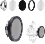Carburetor Carb 40mm Velocity Stack Air Filter Cleaner Modified Trumpet with Sponge Filter Steel Mesh for VM22 PZ22 CT200U Shortest Fast Intake Suggest for Small Displacement (Silver,40mm)