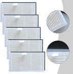 Washable HEPA Filters For Uninell UR3 Robot Vacuum Cleaner, Filter Paper Captures Fine Dust, Sturdy And Long-Lasting, Helps Keep Air Fresh And Floors Hygienic(5 PACK)
