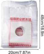 Electric Hammer Dust Bag – Drill Dust Sealr, Hole Saw Catcher | 100PCS Fine Particlle Trap for AC Installation, Wall Cut Dust Barrier Pouch, Compact Vacuum Collector Kit for Plasterboard Drilling Jobs