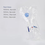 Pack of 4 Diposable Vacuum Filter Units 1000mL 0.2μm PES Hydrophilic Membrane