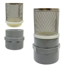 DN15 inch stainless steel filter cover connected to 1/2" grey pvc filter DN15 water pipe, suction hose strainer used to remove debris and reduce solid entry(1pcs)