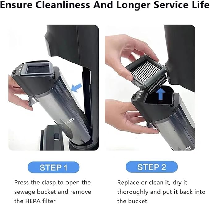 Compatible For TINECO 3.0 Spare Parts Floor Scrubber Roller Brush Filter Accessories Cordless Wet Dry Robot Vacuum Cleaner(A)