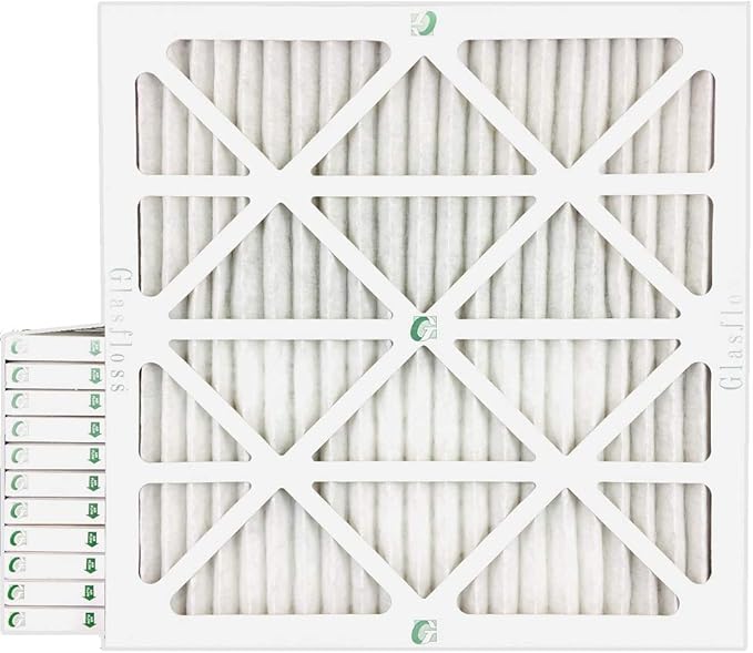 Glasfloss ZL 12x12x1 MERV 13 (FPR 10) Air Filters for AC and Furnace. Case of 12. Actual Size: 11-1/2 x 11-1/2 x 7/8