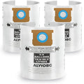 3 Pack Shop Vac 5-8 Gallon Filter Bags, ALYYDBG Type E - 90661 906-61 9066100 9066133; Type H 90671 9067-1 9067100 9067133 Vacuum Cleaner Filter Bags