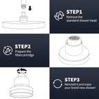 Replacement Filter Cartridge Compatible with Eskiin Shower Head - for Hard Water, Chlorine Removal (2 Packs)