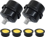 2 Pcs Air Compressor Silencer, 1/4 Inch Thread Intake Filter Muffler, 12.5 mm Air Compressor Silencer Filter for Generators and Blowers