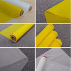 Silk Screen Printing Mesh, 100/110/120/140/160/180/200/250/300Mesh, White Yellow for Screen Printing Machine Equipment Accessories, Filter Painting, Polyester Fabric (160M/64T White)