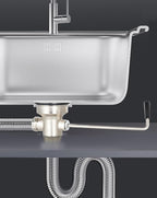 3-1/2 Inch Commercial Sink Drain with Lever Handle Kitchen Sink Opening Waste Drain Valve Stopper Prevents Sink Clogged Overflow for 1/2/3 Compartment Sink Style Drains