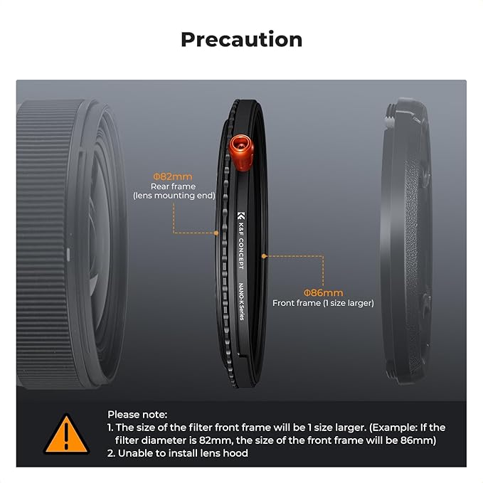 K&F CONCEPT 40.5mm Black Diffusion Mist Effect 1/4 & Variable ND2-32(1-5 Stops) & Circular Polarizing Filter CPL-in 1 Lens Filter with 18 Multi-Coatings for Camera Lenses (K-Series)