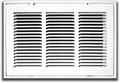 HVAC Premium 16 x 6 Duct Opening Steel Return Air Filter Grille, for 1-inch Filter, Removable Door, Flat Stamped HVAC Vent Cover Grille, Outer Dimensions 18.5 x 8.5